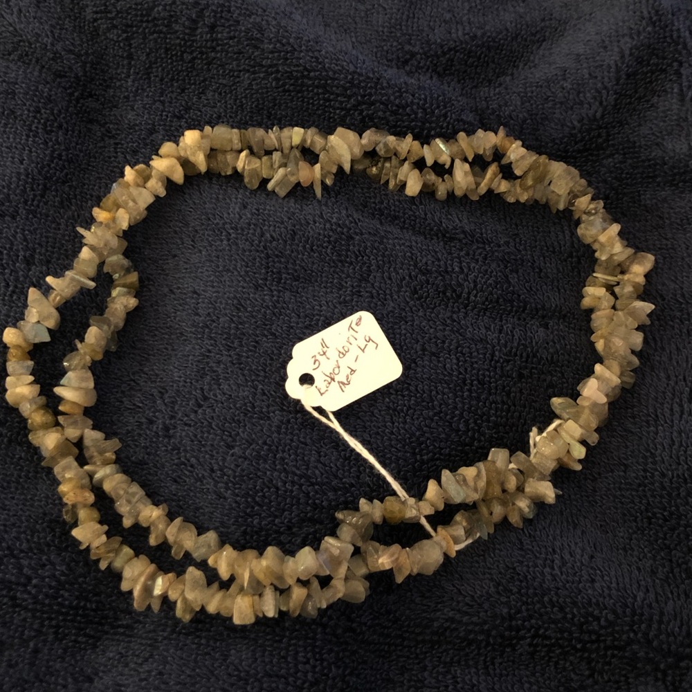 NWOT 34” Labradorite Strand Necklace